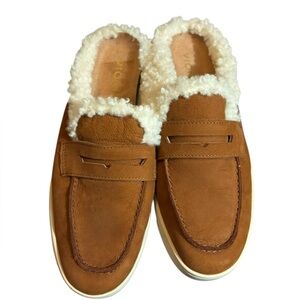 Vionic Brown and Cream Mules